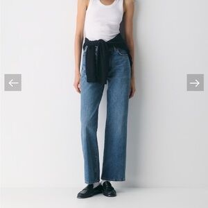 Denim Forum Blue Wide Leg Jeans
